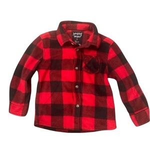 Jumping Beans Toddler Boy Fleece Flannel Top Shirt(B7)